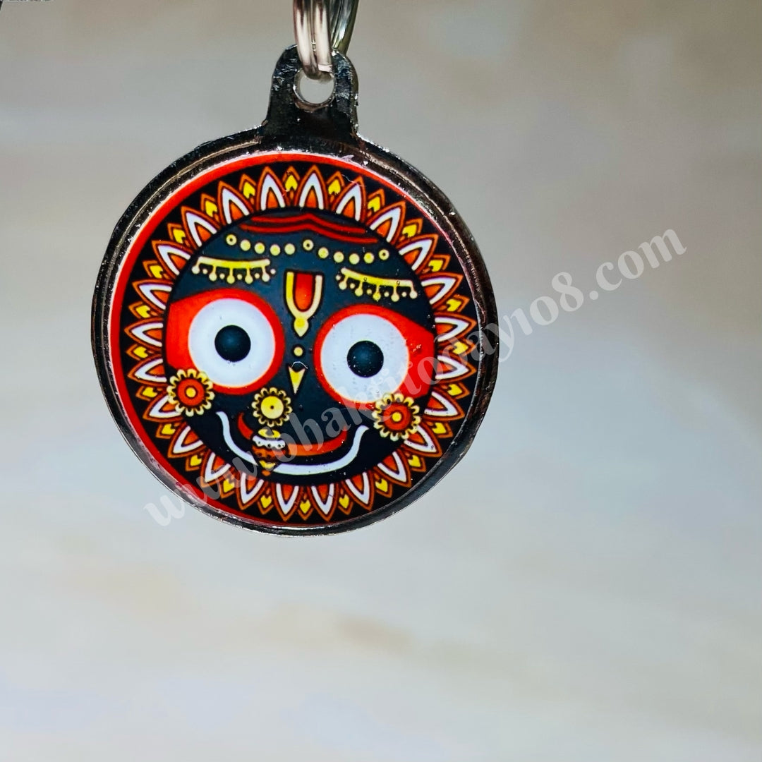 Durable steel locket featuring an intricate design of Lord Jagannatha, ideal for daily wear and devotional gifting.