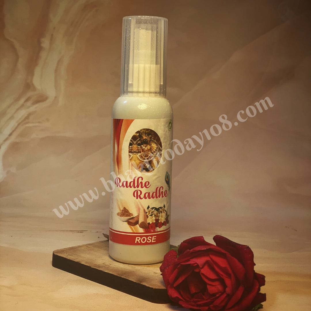 Positive Energy Spray - Rose Air Freshener 100 ML. A refreshing air freshener infused with the delicate fragrance of roses, designed to enhance the atmosphere with a calming and uplifting scent. Ideal for homes, offices, and spiritual spaces.