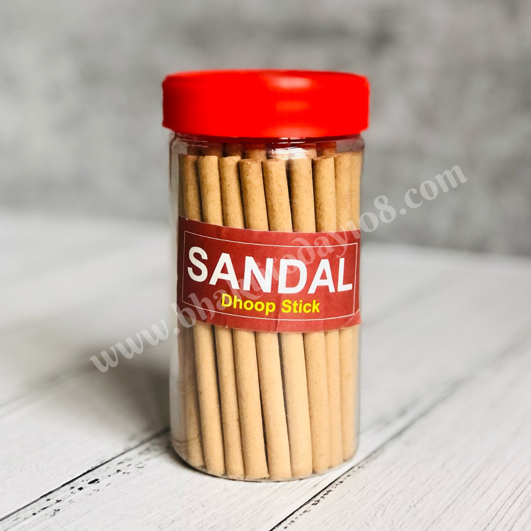 Chandan (Sandalwood) No Bamboo Agarbatti – Fragrant incense sticks made from pure sandalwood, offering a soothing and calming aroma for spiritual practices, meditation, and creating a peaceful atmosphere. Bamboo-free design for an eco-friendly and sustainable experience.