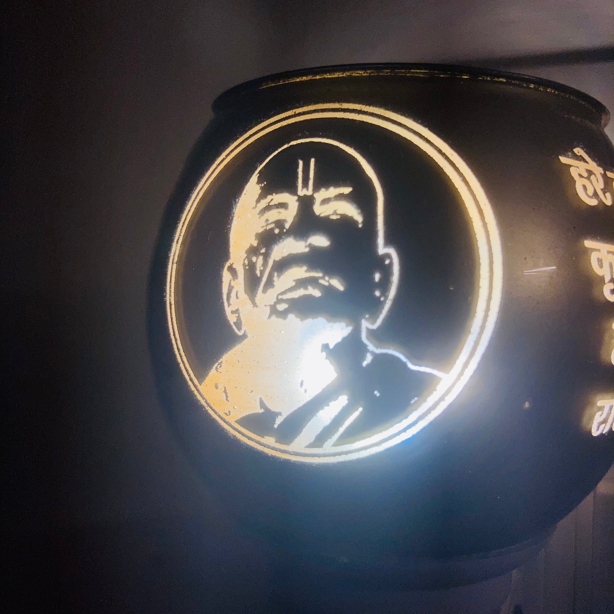 Multi-purpose night lamp with built-in camphor burner (Kapoor Daani), designed for gentle lighting and aromatic diffusion of camphor or essential oils.