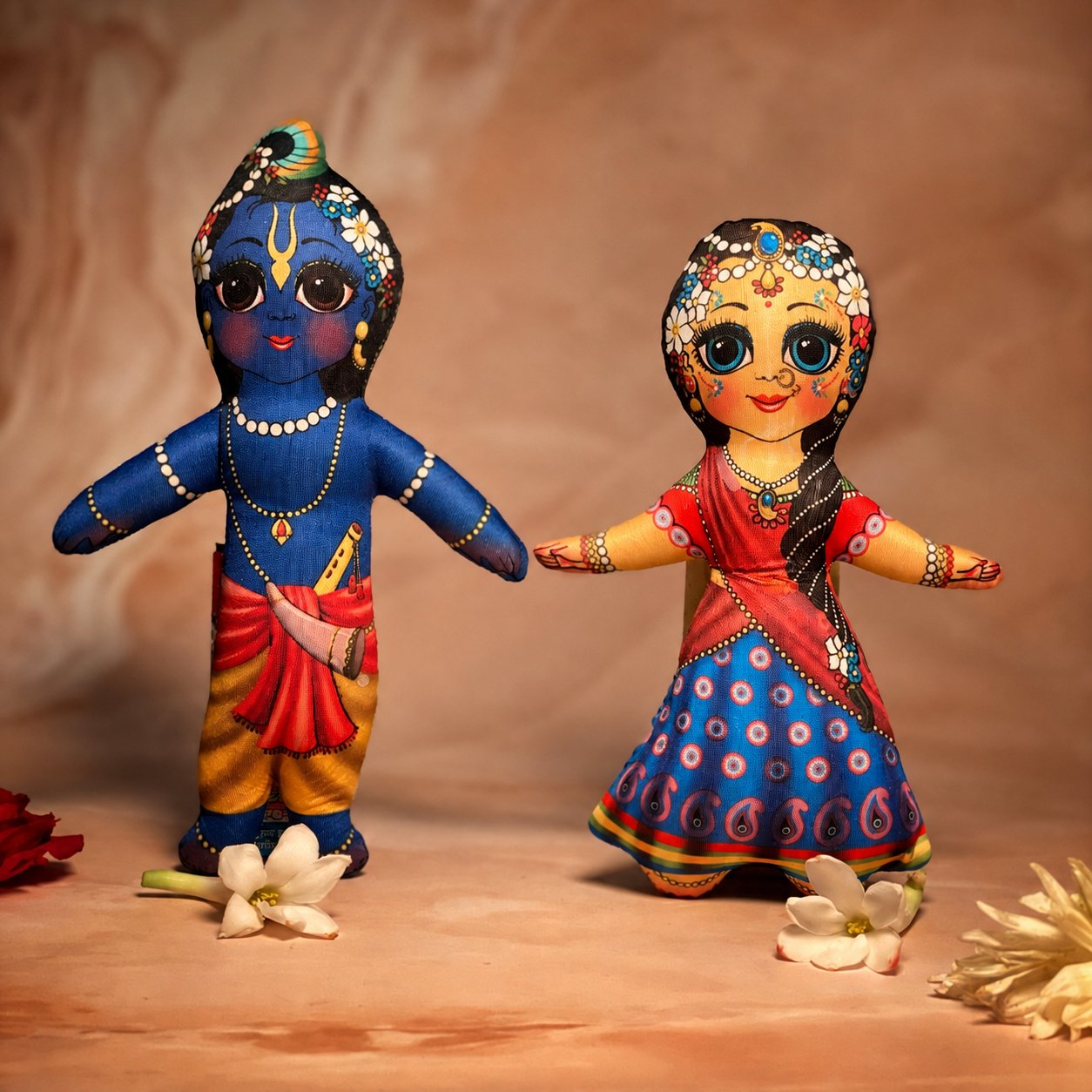 Radhe Shyam Soft Toy Set | Plush Radha Krishna Dolls for Gifting ...