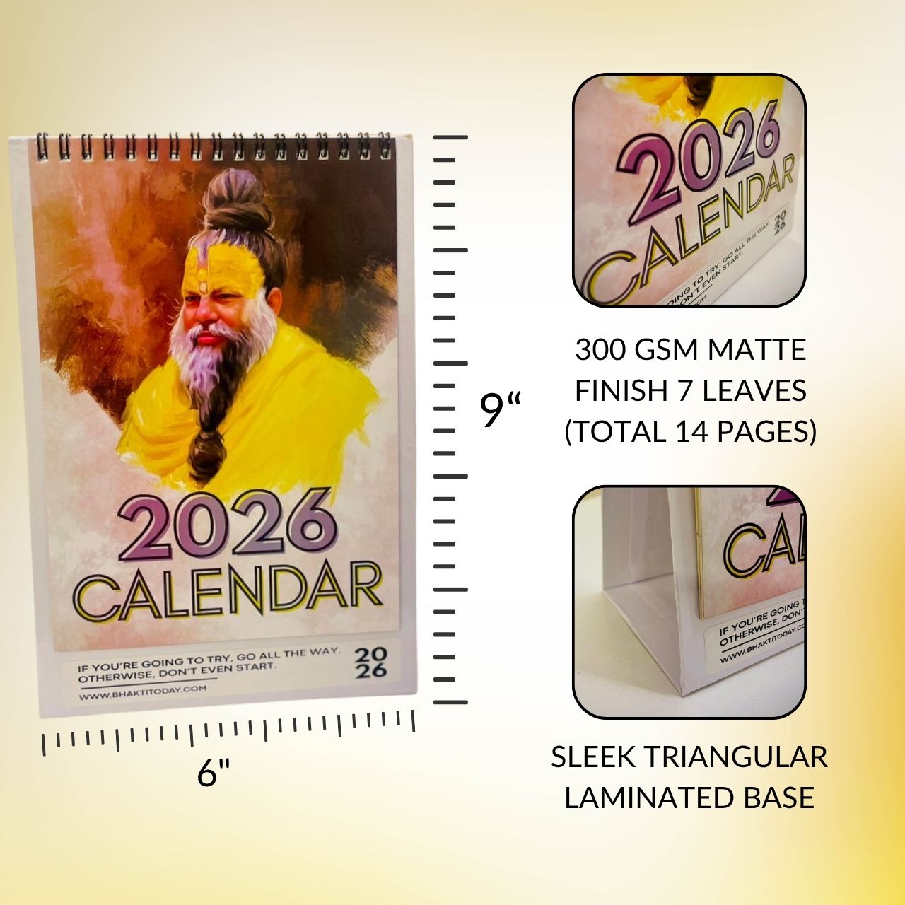 2026 MOTIVATIONAL DESK CALENDAR - PREMANANDA MAHARAJA
